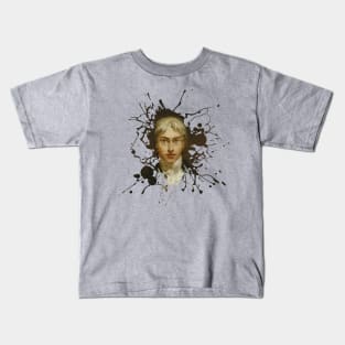 JMW Turner Artist Portrait Paint Splat Kids T-Shirt